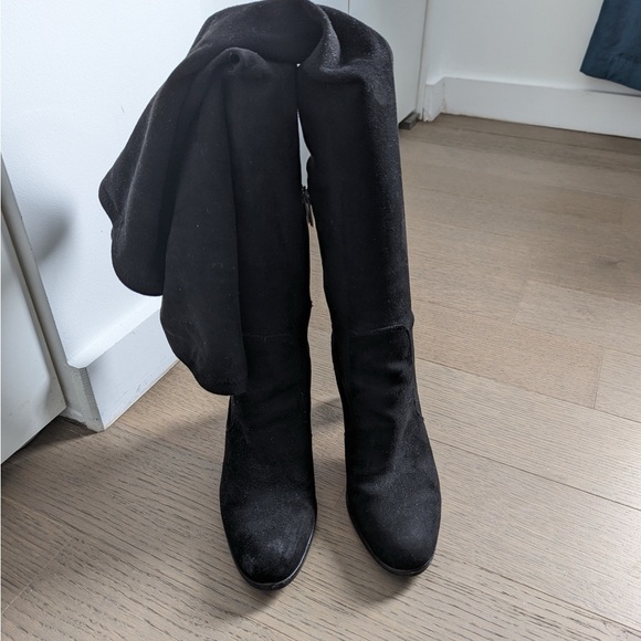 Sam Edelman Suede Black Over-the-Knee Boots - Picture 3 of 4